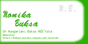 monika buksa business card